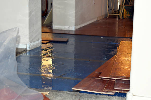 Professional Burst Pipe Cleanup technician working in Brookfield, CT